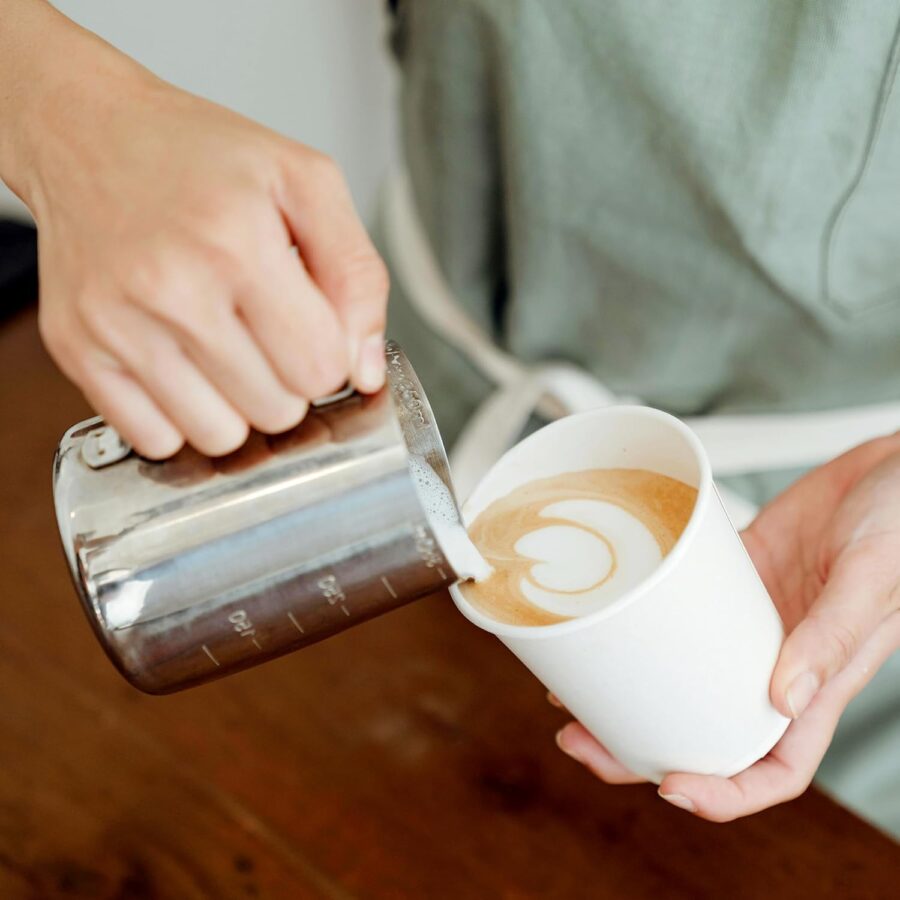 Disposable Paper Cups 12 oz [100 Pack], White Hot Coffee Cups, 12 oz Paper Coffee Cups, Thickened Design for Cafes, Bistros, Parties, and Events - Image 2